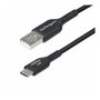 Startech Cable Cargador USB-A a USB-C de 2m - USB Tipo C Macho/Macho - Negro