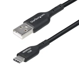 Cable cargador usb-a a usb-c de 2m - usb-a a usb tipo c m/m - negro