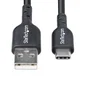 StarTech.com Cable de carga USB-A a USB-C de 2m, Negro
