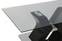 DKD Home Decor Mesa de Centro de Cristal Templado y MDF Negro