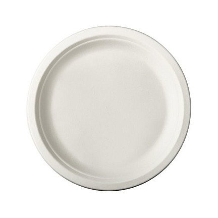 PAPSTAR platos pure de caña de azúcar blanco PAPSTAR platos pure de caña de azúcar blanco