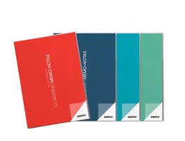 Additio Cuaderno Memo-Notas A4 para Profesorado con PVC y Colores Surtidos