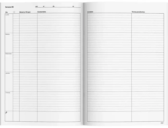 Additio Cuaderno Memo-Notas A4 para Profesorado con PVC y Colores Surtidos
