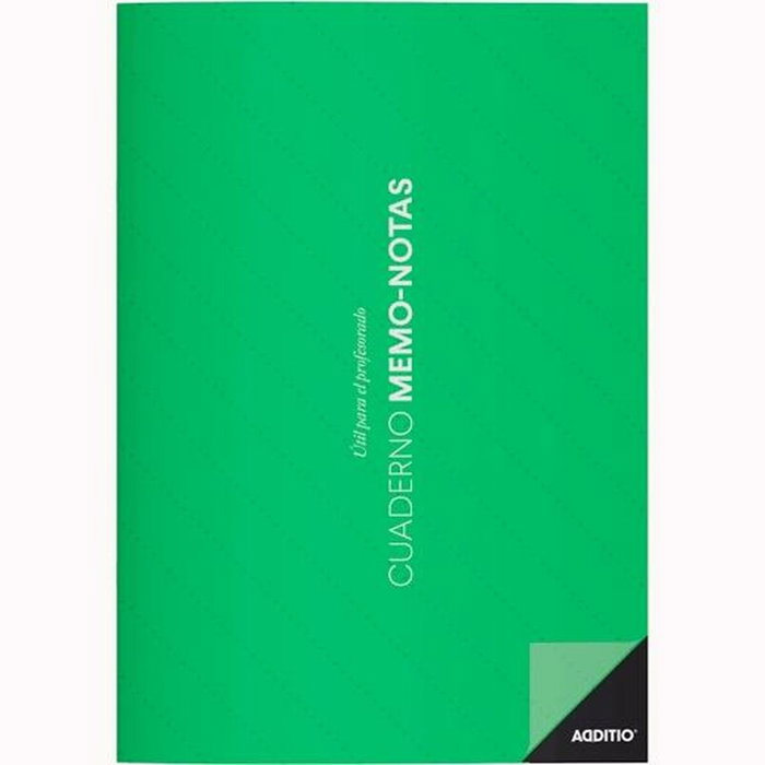 Additio Cuaderno Memo-Notas A4 para Profesorado con PVC y Colores Surtidos