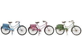 DKD Home Decor Vehículo de Decoración Metal Surtido de 3 Colores