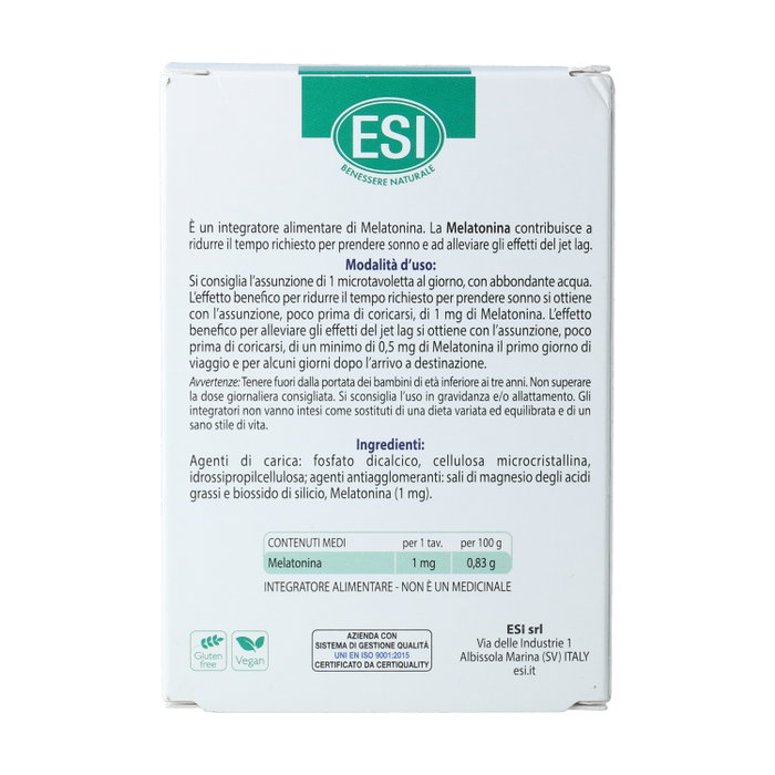 ESI Melatonin Pura 1 mg, 120 microtabletas ESI Melatonin Pura 1 mg, 120 microtabletas