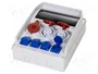 PAWBOL Cuadro de distribución IP44 ABS a pared PG 21