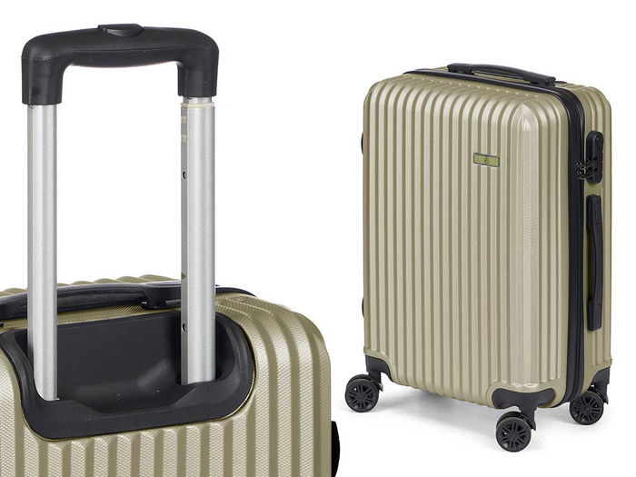 Arte Regal Set 3 Maleta Liston ABS Verde 49x76x30 cm