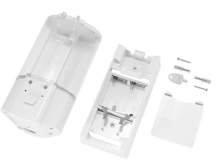 Basic Home Dispensador Jabon Electri Pared Abs 400ml 9.5x18 cm (6 Unidades)