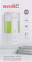 Basic Home Dispensador Jabon Electri Pared Abs 400ml 9.5x18 cm (6 Unidades)