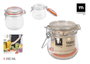 La Mediterranea Tarro Hermético de Vidrio con Clip 350 ml (12 Unidades)