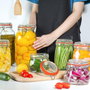 La Mediterranea Tarro Hermético de Vidrio con Clip 350 ml (12 Unidades)
