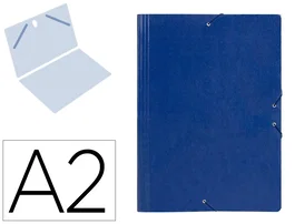 Liderpapel Carpeta para planos A2 cartón gofrado azul n 12