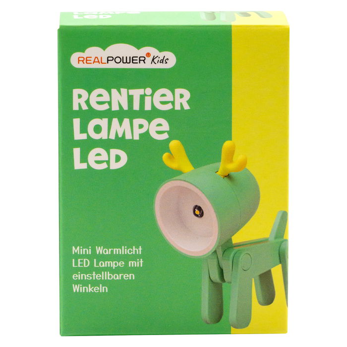 Ultron RealPower LED-Tier Taschenlampe Green Deer Linterna