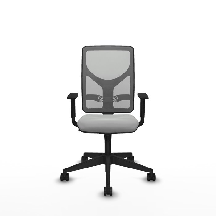 PIQUERAS Y CRESPO Silla de oficina Motilla con mecanismo Sincro, Gris claro y Gris