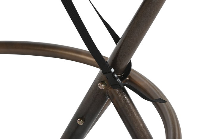 DKD Home Decor Sillón Colgante Terraza Jardín Ratán Sintético Metal 76 x 195 x 105 cm Decoración Flor