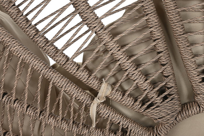 DKD Home Decor Sillón Colgante Terraza Jardín Ratán Sintético Metal 76 x 195 x 105 cm Decoración Flor