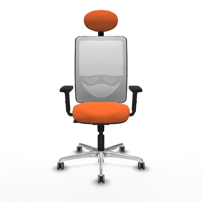 PIQUERAS Y CRESPO Silla de oficina Zulema Naranja y Blanco PIQUERAS Y CRESPO Silla de oficina Zulema Naranja y Blanco