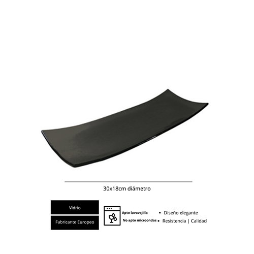 OMS Fuente Tube Negro 30x18 cm (Set de 6) OMS Fuente Tube Negro 30x18 cm (Set de 6)
