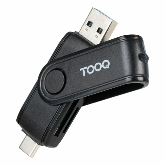 Tooq TQR-3003B Lector de Tarjetas SD y TF con Doble Interfaz USB-C y USB-A Tooq TQR-3003B Lector de Tarjetas SD y TF con Doble Interfaz USB-C y USB-A