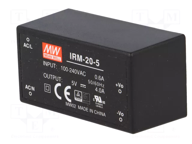 MEAN WELL IRM-20-5 Convertidor AC/DC 20W 5VDC