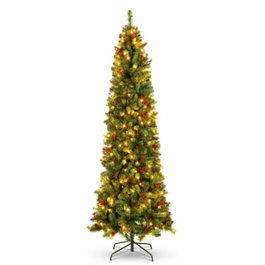 DKD Home Decor Árbol de Navidad Verde con 300 LED y Estructura de Metal 70x70x210 cm