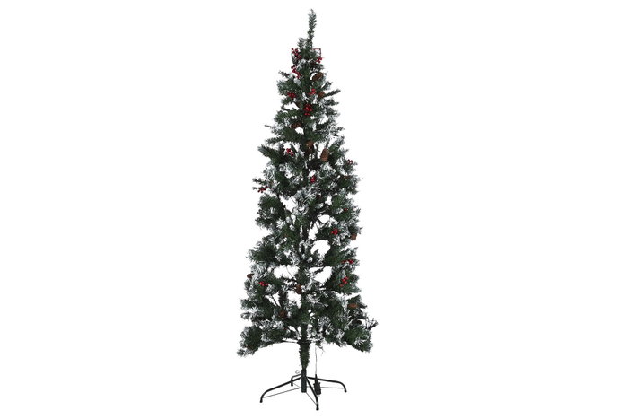 DKD Home Decor Árbol de Navidad Verde con 300 LED y Estructura de Metal 70x70x210 cm