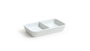 La Mediterranea Bandeja de 2 Compartimentos 12x7,2x2,3cm (Pack de 36) lifecurve
