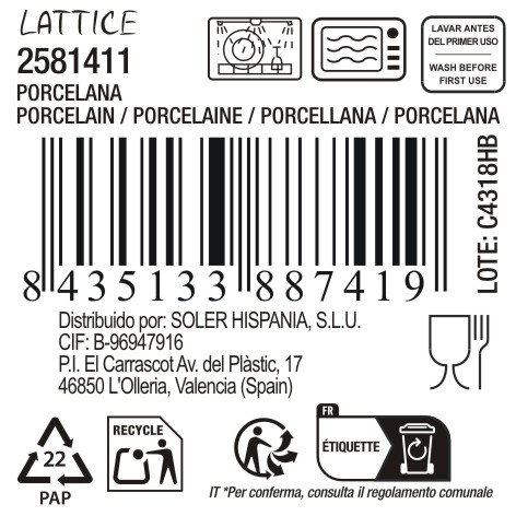 La Mediterranea Bandeja de 2 Compartimentos 12x7,2x2,3cm (Pack de 36) lifecurve