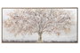 DKD Home Decor Cuadro Lienzo Árbol 3D Dorado y Gris