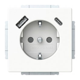 BUSCH-JAEGER Toma de corriente Schuko con USB-A y USB-C BJ 20 EUCB2USBAC-84