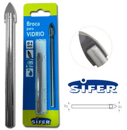 SIFER Broca para Cristal Ø6 mm