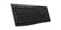 Logitech Teclado Inalámbrico Wireless K270 con Receptor Unifying, Diseño Full Size Espacios Numérico y Resistente a Salpicaduras, Batería de Larga Duración, Teclas de Acceso Rápido
