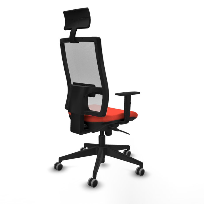 PIQUERAS Y CRESPO Silla de oficina Horna, Mecanismo Sincro, Naranja oscuro y Blanco PIQUERAS Y CRESPO Silla de oficina Horna, Mecanismo Sincro, Naranja oscuro y Blanco