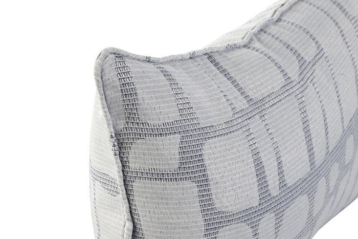 DKD Home Decor Cojín Jaquard Gris Claro 50x8x30