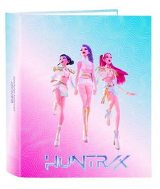 Safta Carpeta 4 Anillas 35mm Lomo Ancho K-Pop Demon Hunters Stationery 27x33x6cm