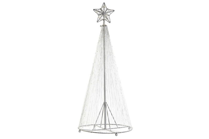 DKD Home Decor Decoración Luminosa Navidad Tradicional Plateado LED Metal 25 x 60 x 25 cm DKD Home Decor Decoración Luminosa Navidad Tradicional Plateado LED Metal 25 x 60 x 25 cm