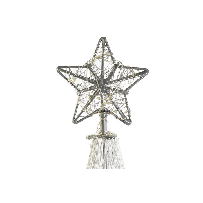 DKD Home Decor Decoración Luminosa LED Plateada 200L
