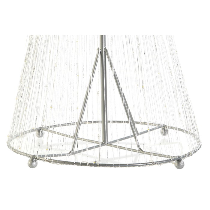 DKD Home Decor Decoración Luminosa LED Plateada 200L