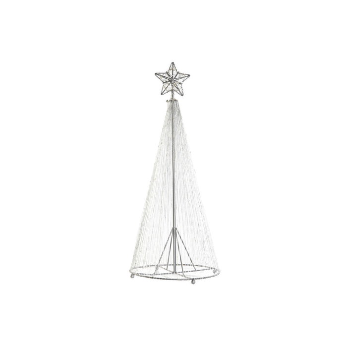 DKD Home Decor Decoración Luminosa LED Plateada 200L