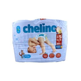 Chelino Pañal Infantil Pasitos Talla 5 para Bebés de 13-18Kg, Paquete de 30 Unidades