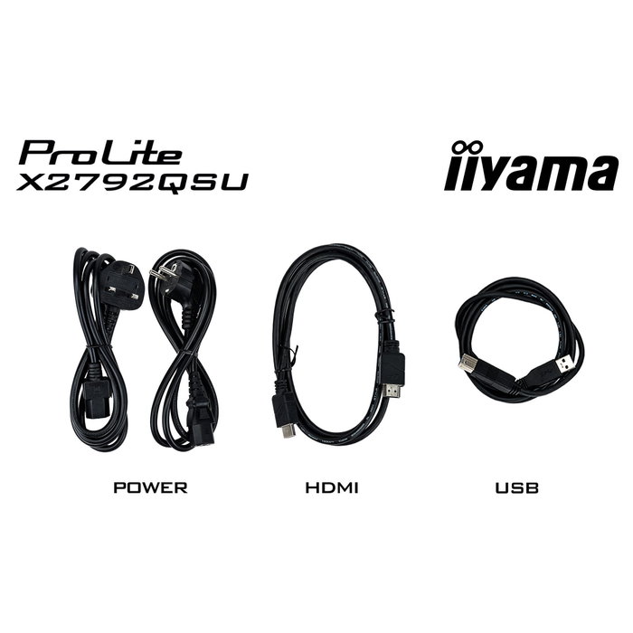 iiyama ProLite X2792QSU-B1 Monitor de 27 pulg. QHD IPS 120Hz Negro iiyama ProLite X2792QSU-B1 Monitor de 27 pulg. QHD IPS 120Hz Negro