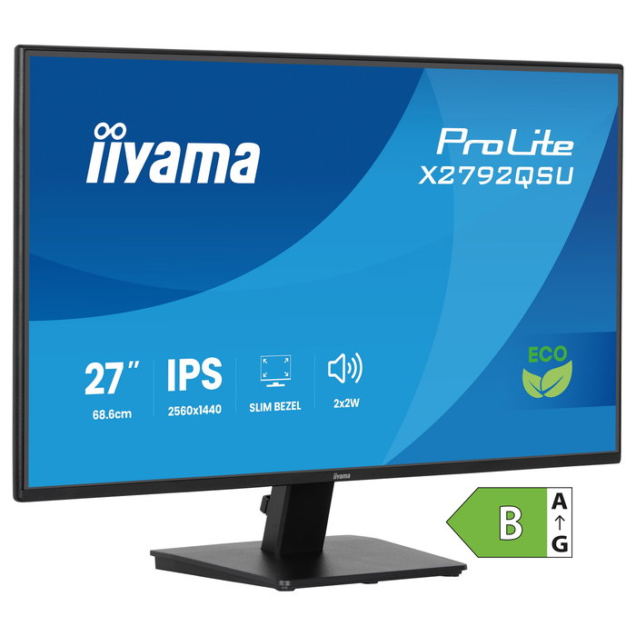 iiyama ProLite X2792QSU-B1 Monitor de 27 pulg. QHD IPS 120Hz Negro iiyama ProLite X2792QSU-B1 Monitor de 27 pulg. QHD IPS 120Hz Negro