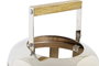 DKD Home Decor Farola Plateado Marron Metal Madera Cristal 22 x 44 x 22 cm