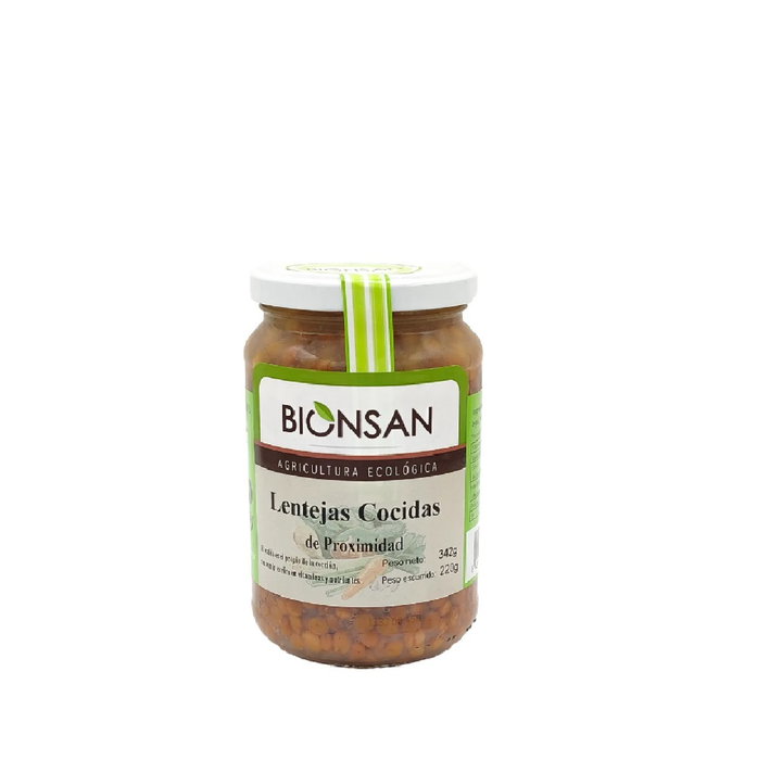 BIONSAN Lentejas Pardinas Cocidas ECO 220g