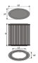 Green Filters Filtro de Sustitución Green G491623 Round