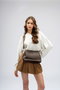 Lucky Bees Bandolera 334 v2 Marrón, Bolso de Polipiel Elegante para Mujer, 29x13x21 cm