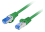 Lanberg Latiguillo de red Cat6a S/FTP 10m Verde PCF6A-10CC