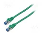Lanberg Latiguillo de red Cat6a S/FTP 10m Verde PCF6A-10CC
