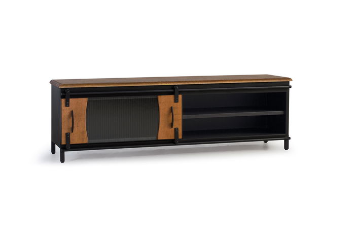 GINER Y COLOMER Mueble TV Industrial de Madera de Mango y Metal 160 cm